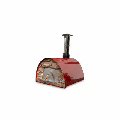 Maximus Red Portable Wood-Fired Outdoor Pizza Oven