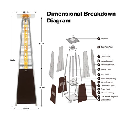Propane Standing Patio Heater